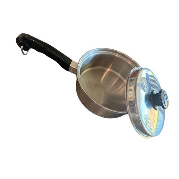 Small Saladmaster T304S Saucepan with Vented Lid Stainless Steel Pot Copokware - Picture 2 of 8